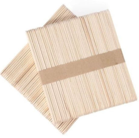 Set spatule, din lemn, pentru epilare, 100 bucati
