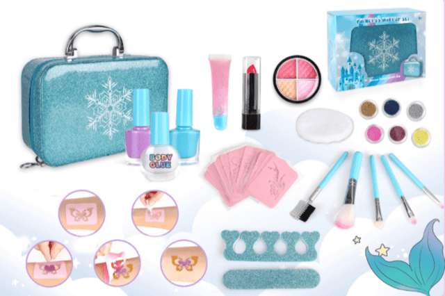 Set trusa de make up , fetite , multiple accesorii , 22 piese - BUZ.RO