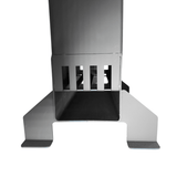 Soba de gatit cu manere, pe lemne, cu plita, otel, portabila, pentru disc si ceaun, 65x35x80 cm - BUZ.RO