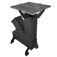 Soba Gatit Lemne | Plita Otel | Disc | 65x35x80 cm