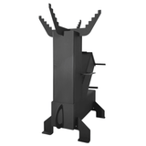 Soba de gatit cu manere, pe lemne, cu plita, otel, portabila, pentru disc si ceaun, 65x35x80 cm - BUZ.RO