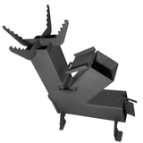 Soba de gatit cu manere, pe lemne, cu plita, otel, portabila, pentru disc si ceaun, 65x35x80 cm - BUZ.RO