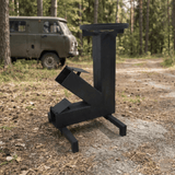 Sobă de gătit pe lemne, din oțel carbon, portabilă – 65×40×43 cm - BUZ.RO