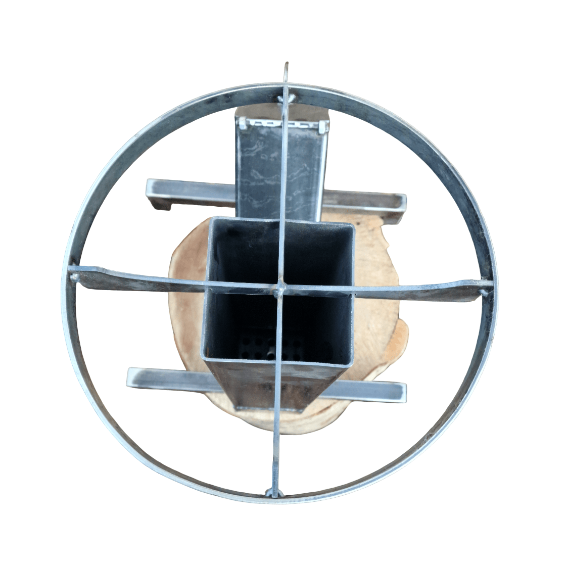 Sobă de gătit pe lemne, din oțel carbon, portabilă – 65×40×43 cm - BUZ.RO