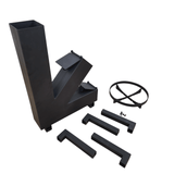 Sobă de gătit pe lemne, din oțel carbon, portabilă – 65×40×43 cm - BUZ.RO