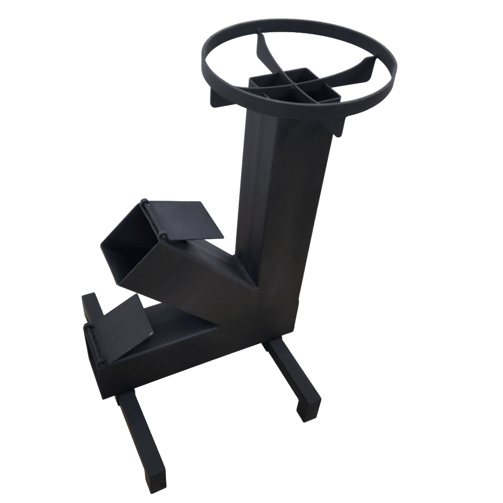 Soba de gatit, pe lemne, otel carbon, portabila, dimensiuni 65x40x43cm VOPSITA - BUZ.RO