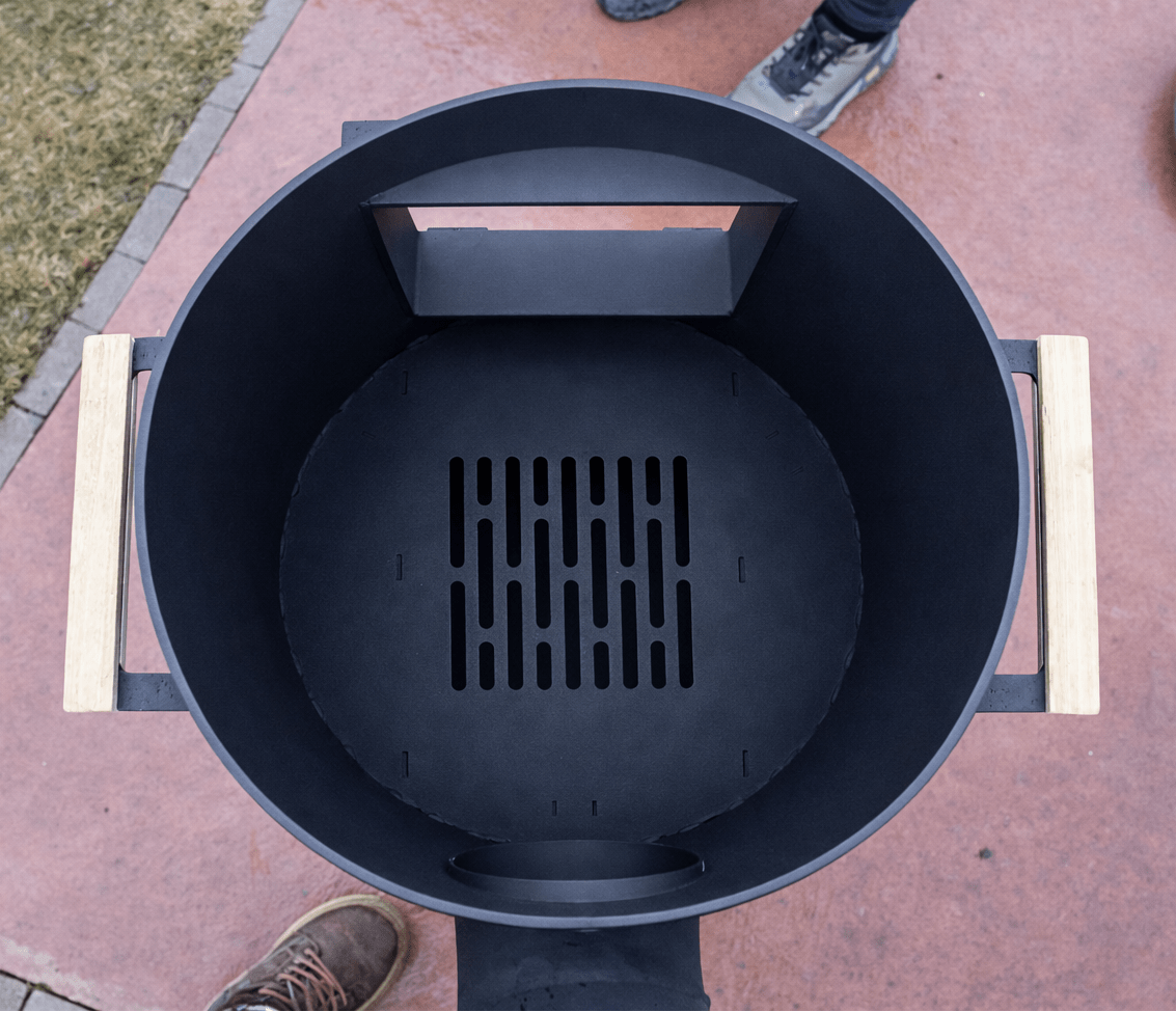 Soba pe lemne|4 in 1 |Plita Godin| Gratar Gradina|Ceaun|Disc - BUZ.RO