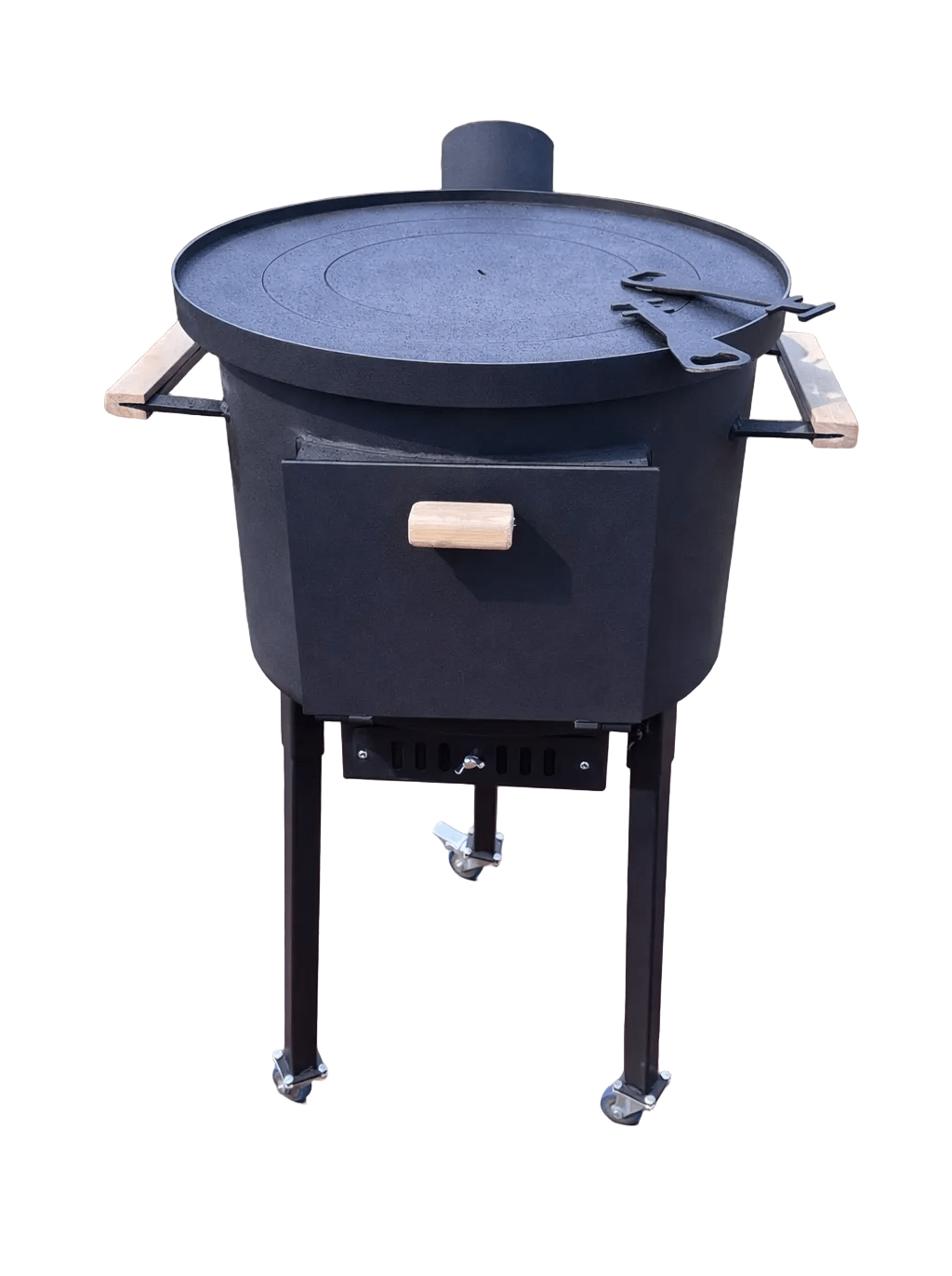 Soba pe lemne|4 in 1 |Plita Godin| Gratar Gradina|Ceaun|Disc - BUZ.RO