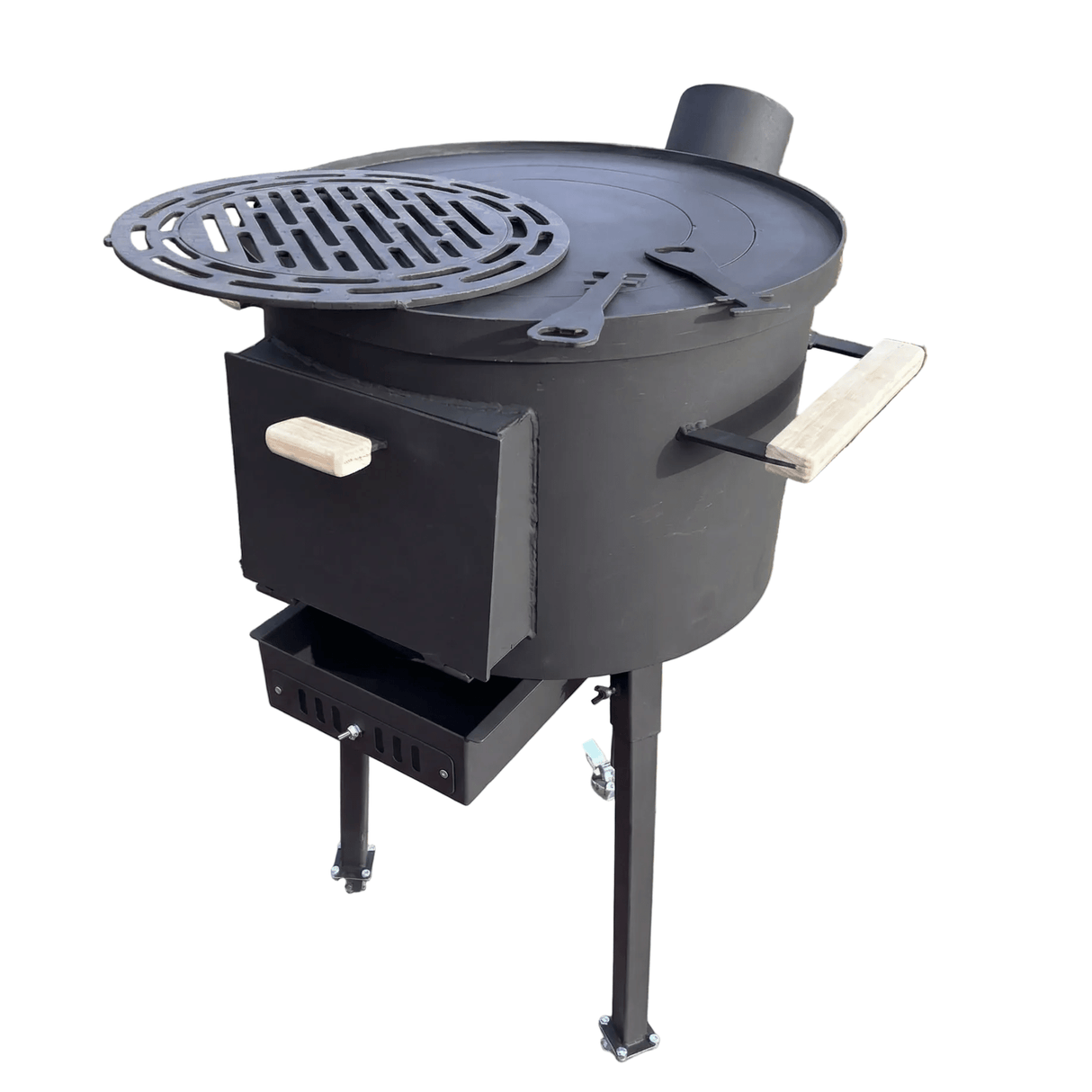 Soba pe lemne|4 in 1 |Plita Godin| Gratar Gradina|Ceaun|Disc - BUZ.RO