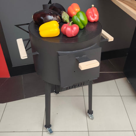 Soba pe lemne|4 in 1 |Plita Godin| Gratar Gradina|Ceaun|Disc - BUZ.RO