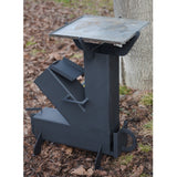 Soba de gatit pe lemne  3 in 1 plita 8 mm + Ceaun + Disc otel carbon, Teava 4mm , 15 cm x 15 cm