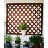 Spalier pentru ghivece din lemn, pentru gradina sau terasa, 90×150 cm, maro