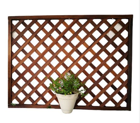 Spalier pentru ghivece din lemn, pentru gradina sau terasa, 90×150 cm, maro - BUZ.RO