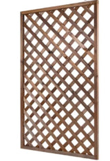 Spalier pentru ghivece din lemn, pentru gradina sau terasa, 90×150 cm, maro - BUZ.RO
