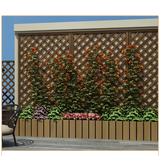 Spalier pentru ghivece din lemn, pentru gradina sau terasa, 90A—150 cm, maro