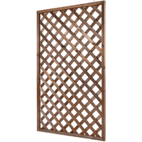 Spalier pentru ghivece din lemn, pentru gradina sau terasa, 90Ax150 cm/60x150 cm, maro