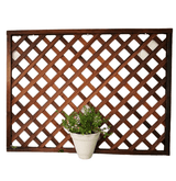 Spalier pentru ghivece din lemn, pentru gradina sau terasa, 90Ax150 cm/60x150 cm, maro - BUZ.RO