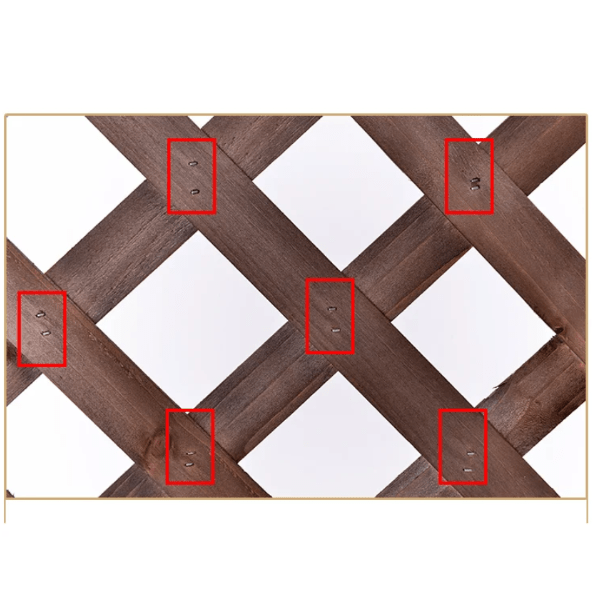 Spalier pentru ghivece din lemn, pentru gradina sau terasa, 90Ax150 cm/60x150 cm, maro - BUZ.RO