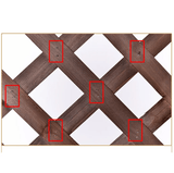 Spalier pentru ghivece din lemn, pentru gradina sau terasa, 90Ax150 cm/60x150 cm, maro - BUZ.RO