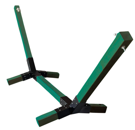 Suport hamac din lemn, stand pentru gradina sau terasa cu conectori metalici, rezistent,330x135x90cm, max 350kg