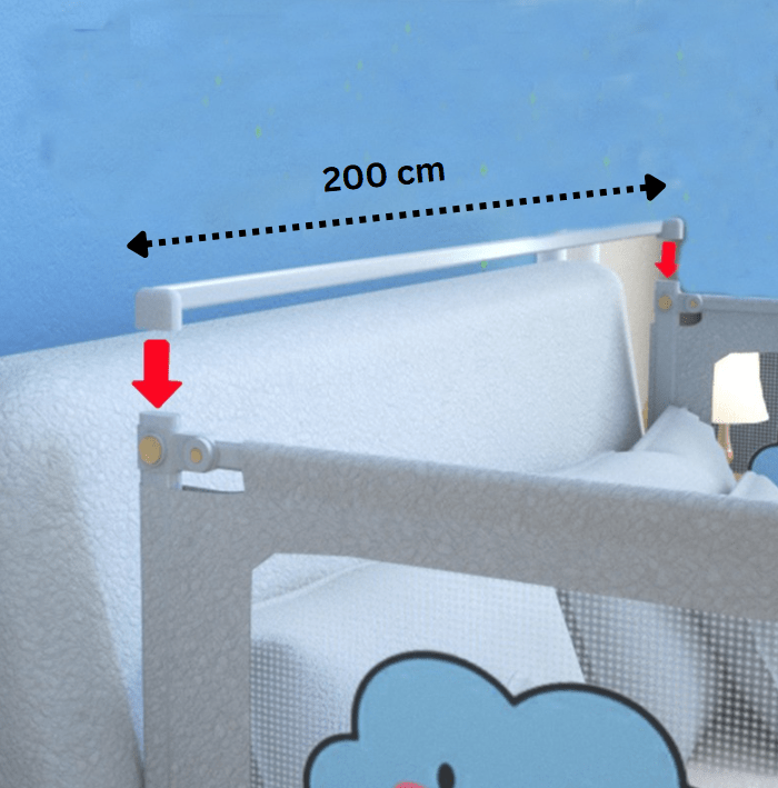 Stabilizator metalic pentru bariera protectie din metal, protectie pat copii - BUZ.RO