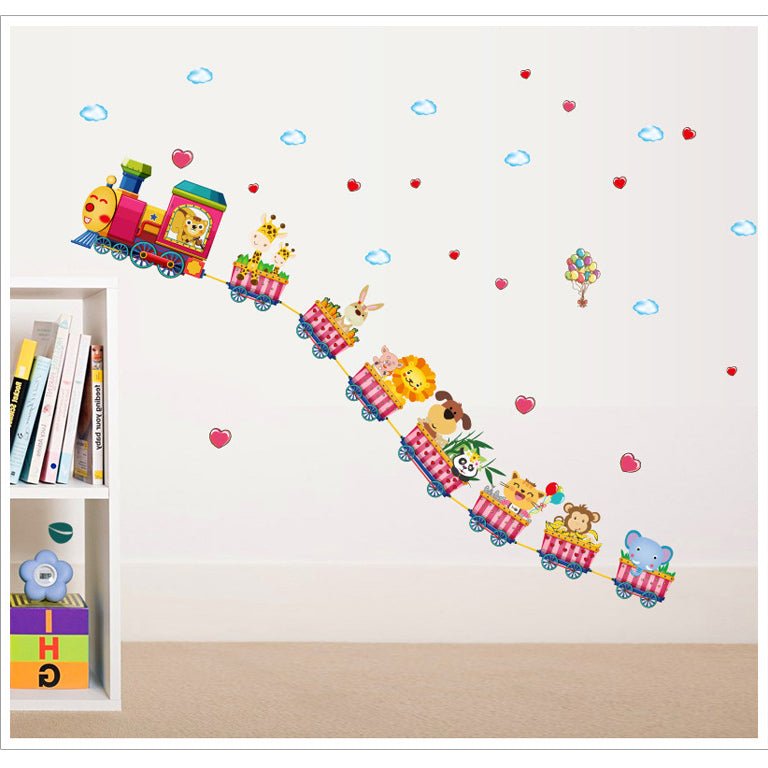 Sticker autocolant de perete pentru camera copilulu, rezistent la zgarieturi si apa, 158x52 cm, diverse modele - BUZ.RO