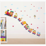 Sticker autocolant de perete pentru camera copilulu, rezistent la zgarieturi si apa, 158x52 cm, diverse modele - BUZ.RO