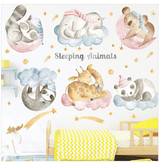Sticker autocolant de perete pentru camera copilulu, rezistent la zgarieturi si apa, 158x52 cm, diverse modele - BUZ.RO