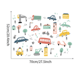 Sticker autocolant de perete pentru camera copilulu, rezistent la zgarieturi si apa, 158x52 cm, diverse modele - BUZ.RO