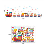 Sticker autocolant de perete pentru camera copilulu, rezistent la zgarieturi si apa, 158x52 cm, diverse modele - BUZ.RO