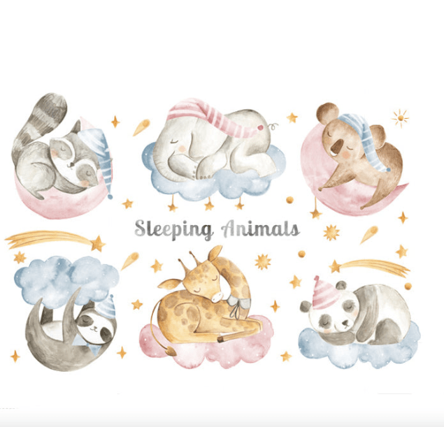 Sticker autocolant de perete pentru camera copilulu, rezistent la zgarieturi si apa, 158x52 cm, diverse modele - BUZ.RO