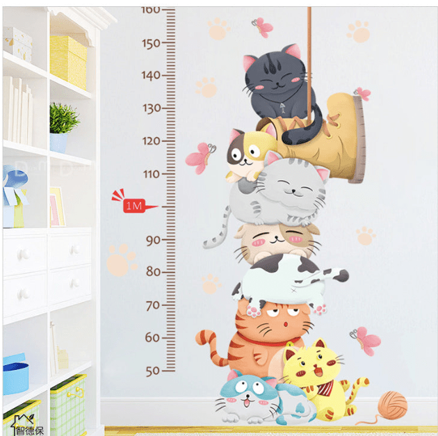 Sticker autocolant de perete pentru camera copilulu, rezistent la zgarieturi si apa, 158x52 cm, diverse modele - BUZ.RO