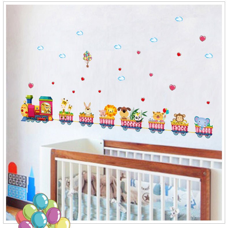 Sticker autocolant de perete pentru camera copilulu, rezistent la zgarieturi si apa, 158x52 cm, diverse modele - BUZ.RO
