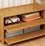 Suport haine cu rafturi , din lemn ,multifunctional , 100x30x158