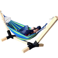 Suport hamac din lemn, stand pentru gradina sau terasa cu conectori metalici, rezistent,330x135x90cm, max 350kg