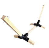 Suport hamac din lemn, stand pentru gradina sau terasa cu conectori metalici, rezistent,330x135x90cm, max 350kg - BUZ.RO