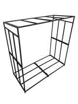 Suport lemne din metal, demontabil – fier, 150x70x150, Negru, buz, - BUZ.RO