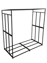 Suport lemne din metal, demontabil – fier, 150x70x150, Negru, buz, - BUZ.RO