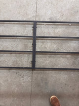Suport lemne din metal, demontabil – fier, 150x70x150, Negru, buz, - BUZ.RO