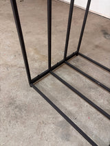 Suport lemne din metal, demontabil – fier, 150x70x150, Negru, buz, - BUZ.RO