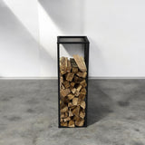 Suport lemne, metalic, 90x30 cm, negru - BUZ.RO