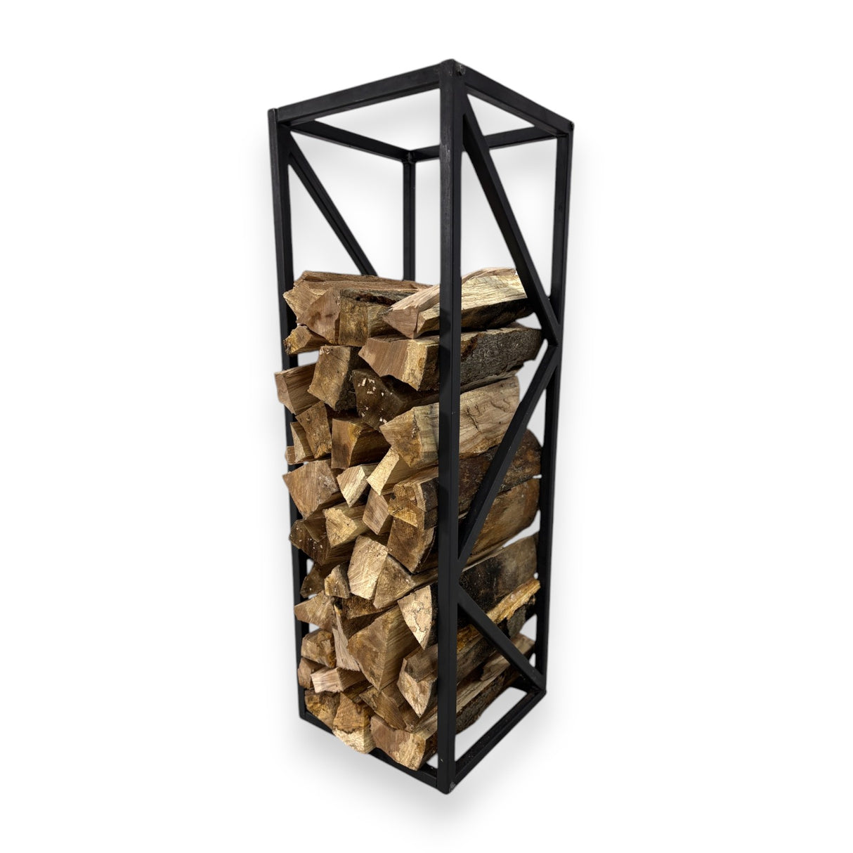 Suport lemne, metalic, 90x30 cm, negru