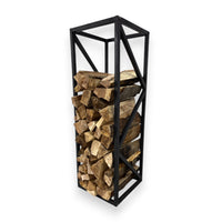 Suport lemne, metalic, 90x30 cm, negru