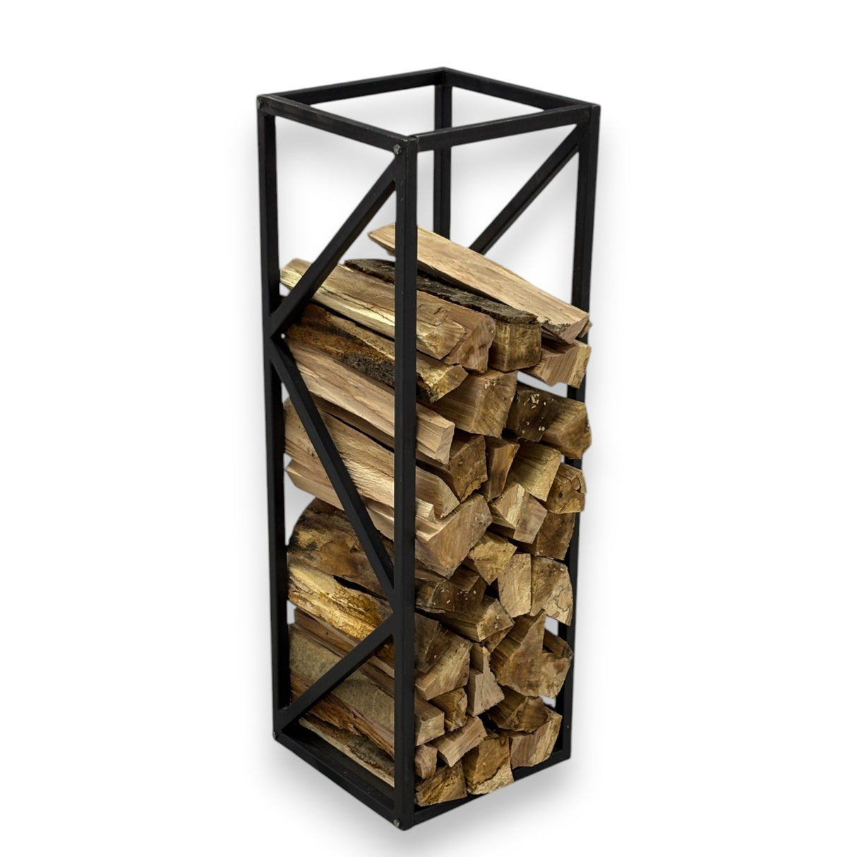 Suport lemne, metalic, 90x30 cm, negru