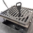 Suport metalic pentru ceaun, din otel, potrivit pentru firepit rotund, 14 cm - BUZ.RO