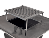 Suport metalic pentru ceaun, din otel, potrivit pentru firepit rotund, 14 cm - BUZ.RO