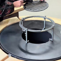 Suport metalic pentru ceaun, din otel, potrivit pentru firepit rotund, 14 cm