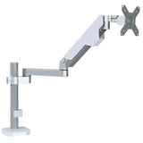 Suport monitor, suport tv, birou, reglabil, tripla articulatie, 360°, din aluminiu si otel 17 - 32 inch, alb - BUZ.RO