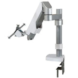 Suport monitor, suport tv, birou, reglabil, tripla articulatie, 360°, din aluminiu si otel 17 - 32 inch, alb - BUZ.RO
