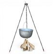 Suport pentru ceaun| Trepied reglabil| lant si carlig| 120 cm inaltime - BUZ.RO